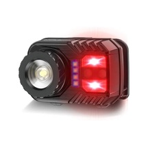 Ps-571 Sensör Xpg Cob Led Usb Şarj Edilebilir Lityum Pilli Zoomlu Kafa Lambası Açık Lacivert