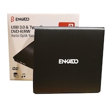Enkado Ekd-udvd120 Type-c / Usb 3.0 Dvd-r/cd-r/rw/ Dvd-rw Ultra Slim Harici Optik Yazıcı Siyah