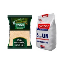 Yazar Gönen Baldo Pirinç 5 KG + Yazar Un 5 KG