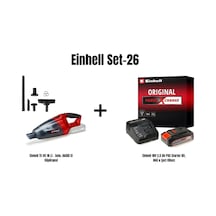 Einhell Set-26 TE-VC 18 Li Solo Akülü El Süpürgesi + 18V 2.5AH Pxc Starter Kit Akü & Şarj Cihazı