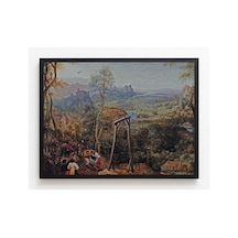 Rönesans Bruegel Darağacındaki Saksağan Çerçevesiz Poster 21x30 Cm A4 Tablo Rönesans Klasik Sanat