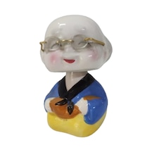 Kafası Sallanan Dede Biblo Yaylı 11 Cm Seramik