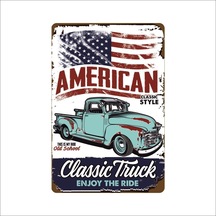 Dekoratif Classic Truck Baskılı Duvar Plaka 540494824