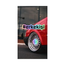 Erkek İşi Yazı Jdm Araba-motosiklet Cam Etiket Sticker 20x5cm