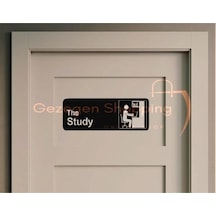 Çalışma Odası Tabelası Siyah
