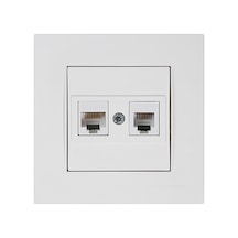 Mutlusan Rita Telefondata Priz Rj12 Cat5e Beyaz