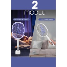 Şarjlı Masaüstü Uv Işıklı Sivrisinek Şoklayıcı Elektrikli Raket Sinek Tuzağı Çift Kullanımlı