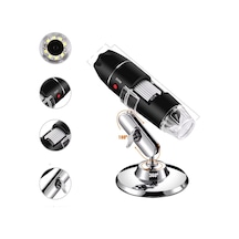 Plentiful 1600x Usb Dijital Mikroskop 2mp 8 Led Saç & Cilt Analiz Kamerası