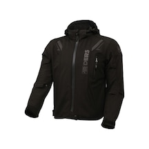 4riders Rex Pro Korumalı Softshell Motosiklet Montu Siyah