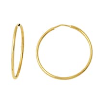Bilezikci Altın Halka Küpe 14 Ayar 3,5 Cm. Çaplı Kpads14k29579