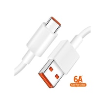 Fioplus Fp-03 6a Amper Type-c Xiaomi Huawei Oppo Uyumlu Hızlı Şarj Ve Data Kablo 1mt