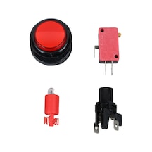 Ayt Ic-180j-1 Atari Butonu 12v Ledli Kafa Çapı 24mm Delik Çapı 24mm Anahtar Düğme