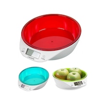 Terazi Lcd Ekranlı Hazneli Hassas Ölçümlü Dijital Mutfak Terazisi 5 Kg Kapasiteli Kantar Tartı - 618823891