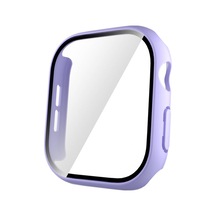 Kilifone - Apple Uyumlu  Watch 10 46mm - Kasa Koruyucu Sert Pc Kasa Ve Ekran Koruyucu Watch  Gard 35 - Mor