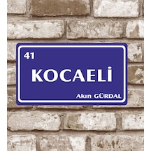 Kişiye Özel Metal Plaka Kocaeli 41 Retro Poster (29X15)