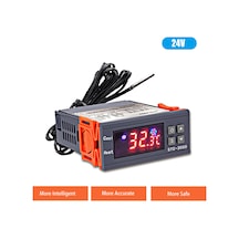 Xiyyadms Stc-3000 Dijital Sıcaklık Kontrolörü, Akvaryum İçin 24v Mikroişlemcili Termostat, -50 C 99 C Aralığında Hassas Sıcaklık Regülatörü