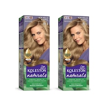 Hubrendy Tedarik Naturals Saç Boyası Açık Küllü Kumral 8/1 2x Paket