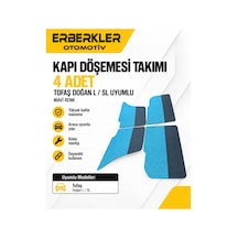 Kapı Döşemesi Takımı 4 Adet Tofaş Doğan L / Sl Uyumlu Mavi Renk - Erb417