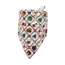 Kedi Köpek Yılbaşı Temalı Bandana M 42x42x65 CM