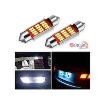 Sofit Led 12V W5 Canbuslı Plaka Ledi Tavan Ledi 39Mm Beyaz 2 Adet 12V Beyaz 2 Adet-39 Mm