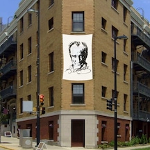 Siyah-beyaz Mustafa Kemal Atatürk Silüeti Poster Dış Cephe Bayrak -200x300cm - 2x3metre 1
