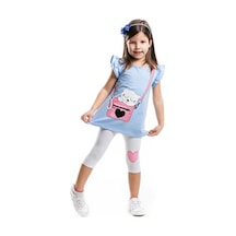 Denokids Çantada Pisi Tunik Takım Çok Renkli