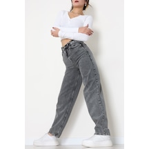 Modi Baggy Kot Pantolon Gray - 31536.2088. Altın - Siyah