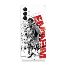 Samsung Galaxy A04s Uyumlu Eminem Poster Desenli Silikon Kılıf