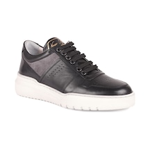 Libero 4705 Deri Erkek Sneaker Ayakkabı Siyah Siyah