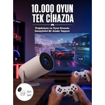Projeksiyon Cihazı Video Oyun Konsolu 8 Gb Hafıza Lcd Ekran Kumandalı Yeni Nesil - Lisinya