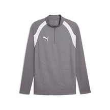 Puma Teamfinal26 Training 1/4 Zip Erkek Futbol Antrenman Uzun Kollu Tişört 65967913 Gri