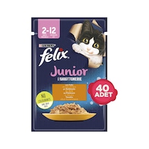 Purina Felix Tavuk Etli Pouch Yavru Kedi Maması 40 x 85 G