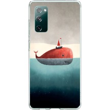 Samsung Galaxy S20 Fe Uyumlu Balina Baskılı Silikon Kılıf Renkli