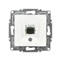 Eqona Radius Neoline Fiber Optik Data Prizi, Beyaz Mekanizma + Tuşkapak