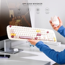 Everest KM-6284 Whisker Kablosuz Q Klavye Mouse Seti