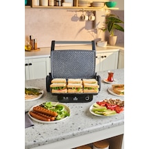 Emsan Inox Feel Steel 1800 W 6 Dilim Kapasiteli Izgara Ve Tost Makinesi