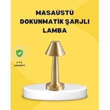 Kablosuz Led Masa Lambası 1800mah 3 Renk Aydınlatma Dokunmatik Renkli