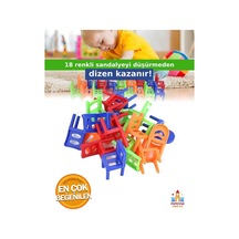 Eğitici Denge Oyunu: Chair Stack Sandalye İle Denge Becerisi Geliştirme Oyuncağı