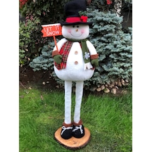 Yeni Yıl Si Uzayan Kardan Adam 75-100Cm Uzar Kısalır