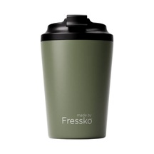 Made By Fressko Camino Yeniden Kullanılabilir Kahve Bardağı, Yalıtımlı Termal Kupa, 340 Ml, Haki