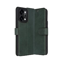 Oppo Reno 14 Uyumlu Trend S Plus Kapaklı Kılıf - Yeşil