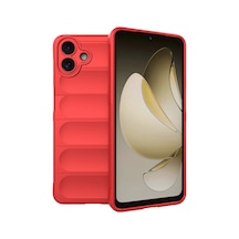 Samsung Uyumlu Galaxy A07 4g Optimum Silikon - Kırmızı 0.2M-Çok Renkli