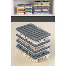 Orret Home 4 Adet Buzdolabı Organizeri, Buzdolabı İçin Çok Amaçlı Saklama Kabı, Fresh Box, Şeffaf Ve Ayarlanabi Diğer