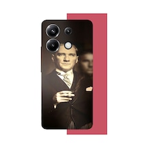 Poco X6 Pro Uyumlu Atatürk 4 Baskılı Silikon Kılıf Renkli