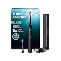 Philips Sonicare Series 3100 Elektrikli Diş Fırçası - Basınç Sensörlü Sonic Diş Fırçası, 3 Yoğunluk Seviyesi, Easystart, Smartimer, 14 Gün Çalışma Süresi, Seyahat Çantası, Siyah, Hx4034/22, Yeni