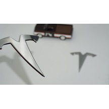 Dk Tuning Tesla Model Y Logo Krom Metal Rozet Amblem Arma Seti Bagaj Arma