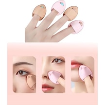 5 Adet Mini Kozmetik Puf Parmak Yüz Makyaj Sünger Concealer Göz Altı Kapatıcı Belirtilmemiş