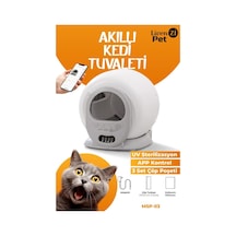 Livenzi Akıllı Otomatik Kedi Tuvaleti | Wi-Fi Kontrollü & Otomatik Temizleme & Koku Önleyici & Uv Sterilizasyon