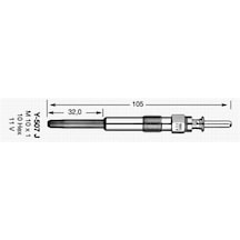 NGK 2691 Isıtma Kızdırma Bujisi Y-507J Bmw Serıe 3 5 7-Mg Zt 2.0 Cdtı Omega B 2.5 Dtı Rover 75 Rj Cdt
