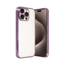 Newface - 818 - Apple iPhone Uyumlu 15 Pro Max Razer Lensli Silikon - Csmo-tex - - Mor